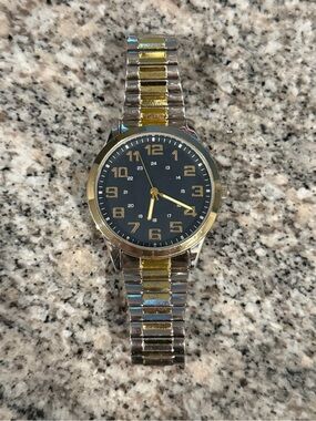 Men's Two-Tone Gold and Silver Watch